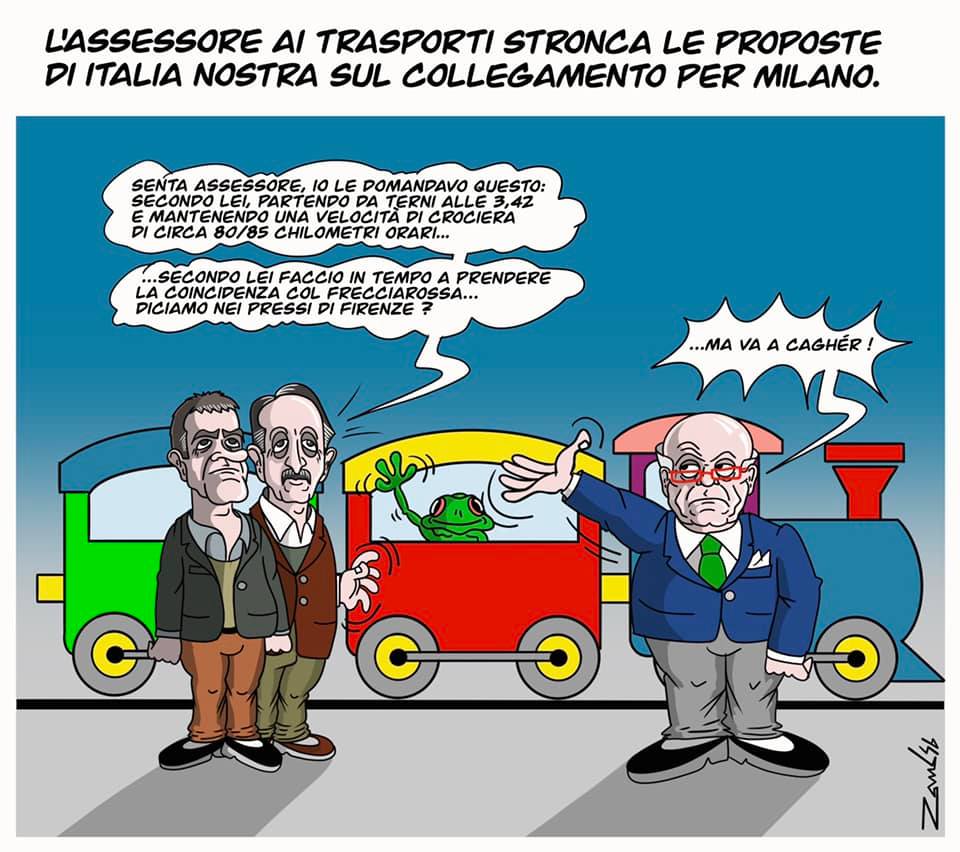 L’assessore ai trasporti stronca le proposte di Italia Nostra sul collegamento per Milano (Diego Zurli)